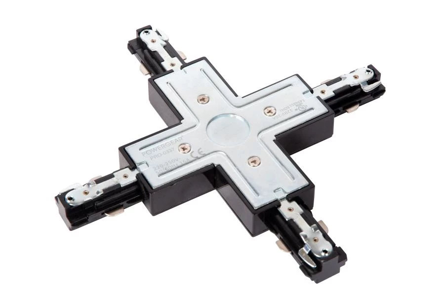 Lucide TRACK X-Verbinder - 1-Phasen Stromschiene / Schienensystem - Schwarz (Verlängerung) - DETAIL 1